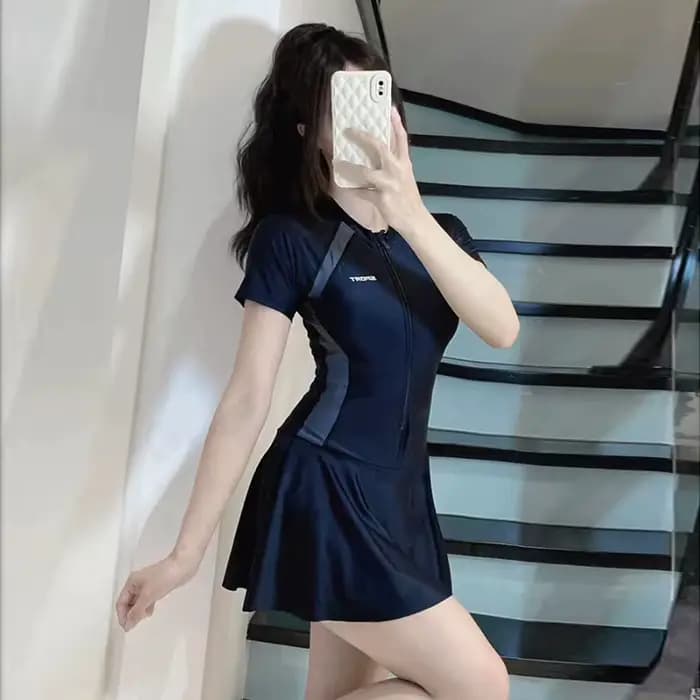 Maillot de bain une pièce à manches longues pour femme, nouvelle collection, style amincissant et co