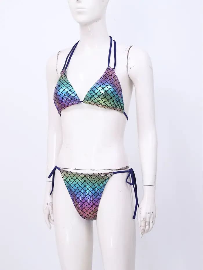 Maillot de bain bikini sirène pour femme