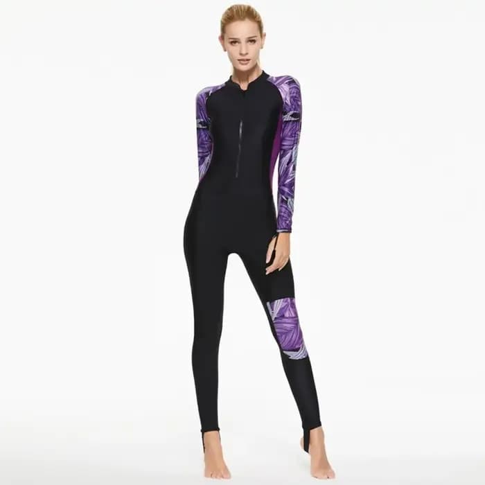 Combinaison de plongée intégrale à manches longues pour femme