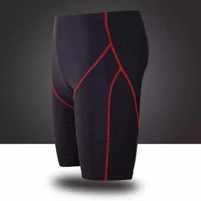 Hommes peau de requin hydrofuge professionnel compétitif maillots de bain marque solide broucroisement maillot de bain pantalon course slips L-5XL