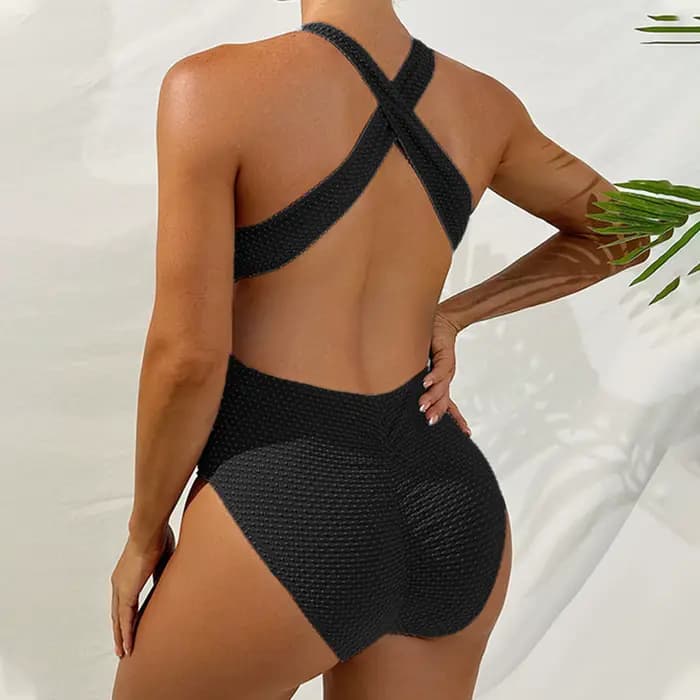 Maillot de bain monokini pour femmes enceintes, couleur unie, sexy, grande taille, bikini triangle, maillot de bain une pièce, vêtements de bain