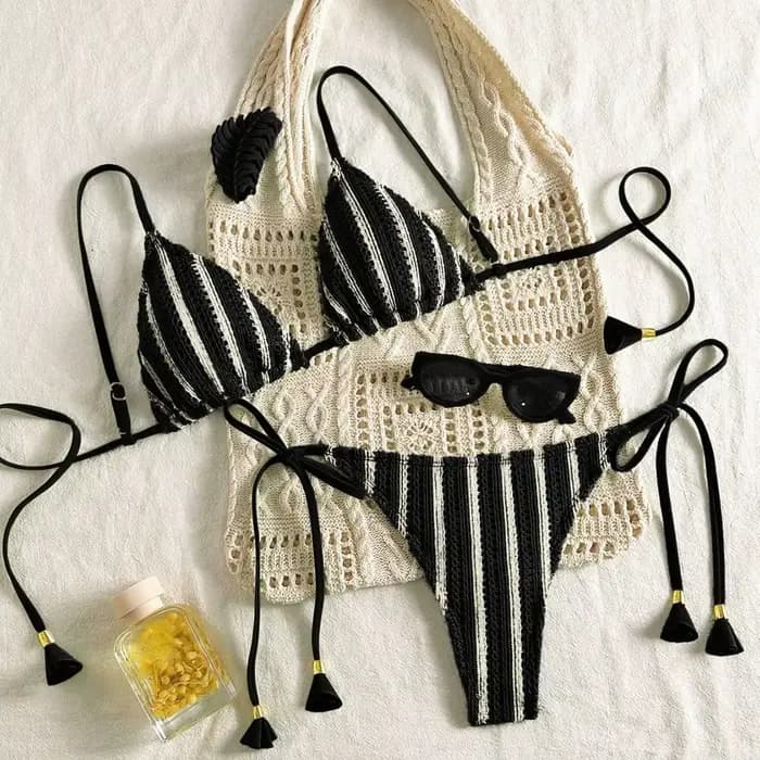 Nouveau Bikini côtelé maillot de bain femme maillots