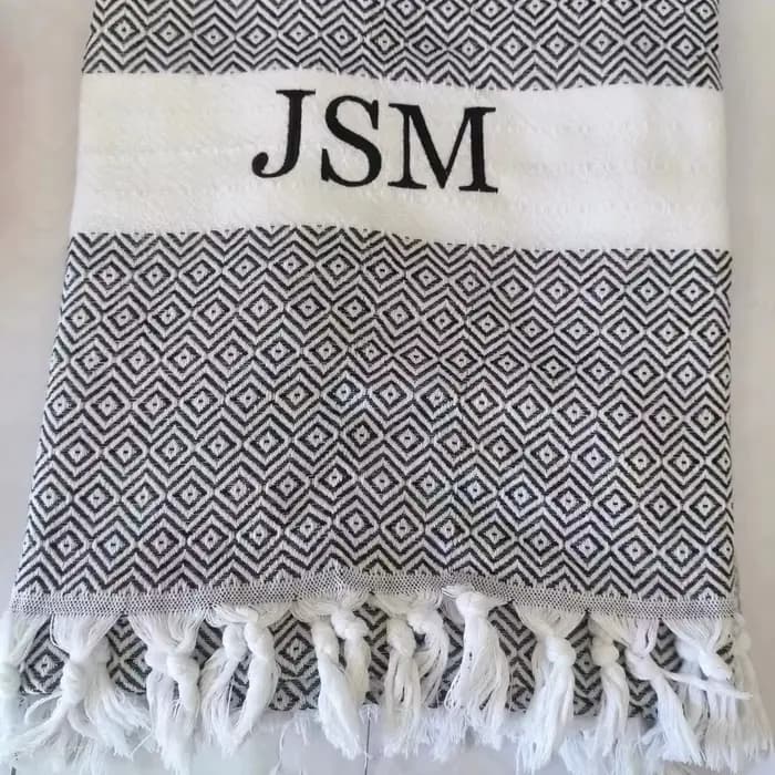 Serviette de plage turque ultra douce personnalisée