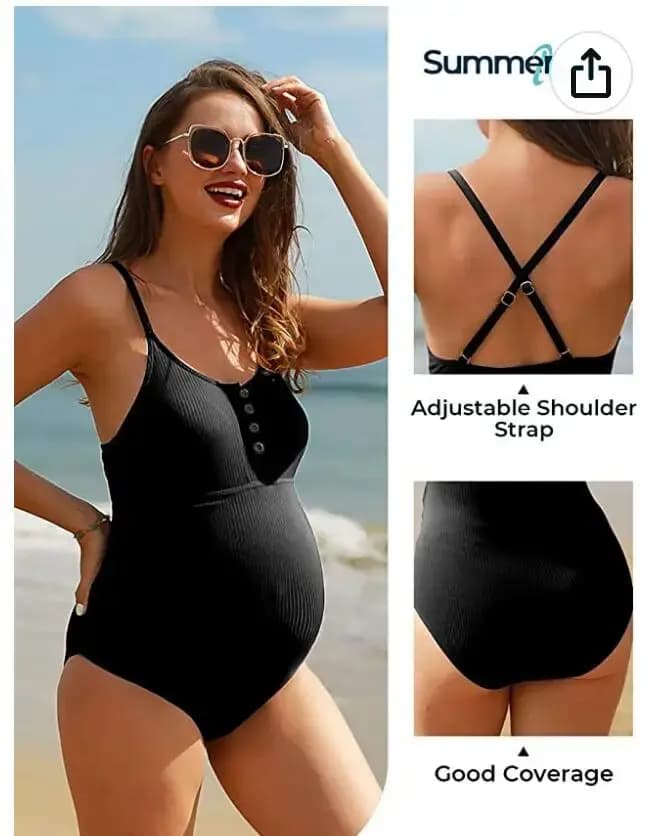 Maillot de bain une pièce à volants avec lacets