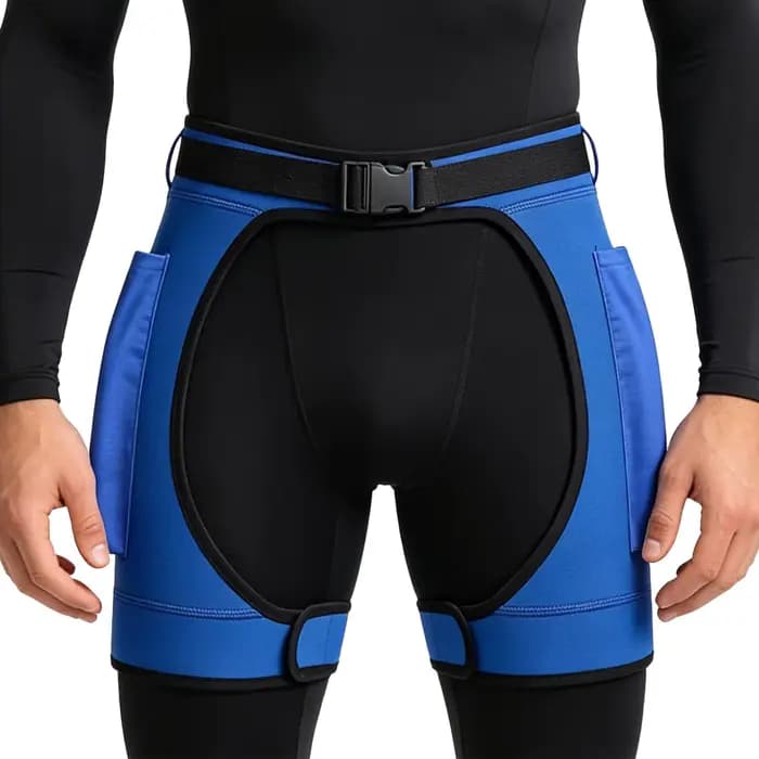 Short de plongée unisexe en néoprène extensible avec grandes poches zippées et fermeture auto-agrippante réglable