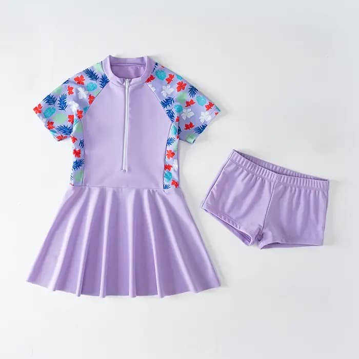 Enfants fille maillot de bain une pièce robe de plage