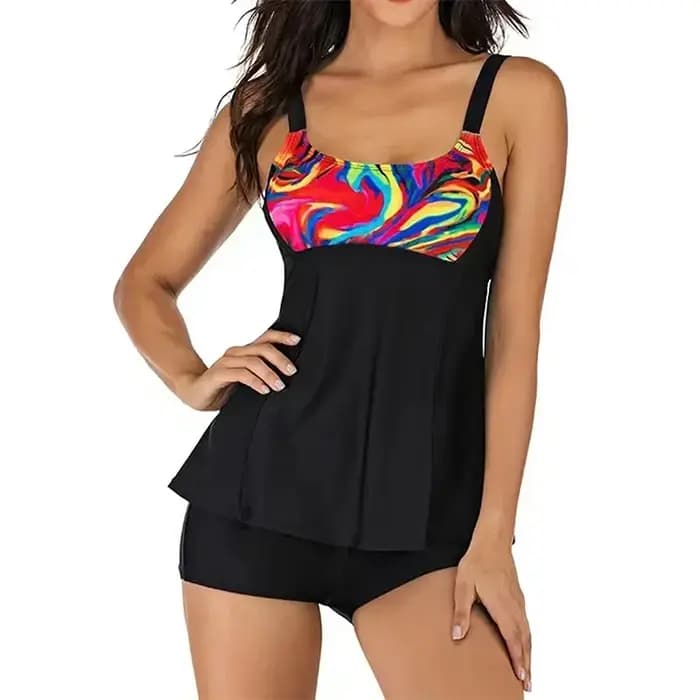 Maillot de bain deux pièces imprimé