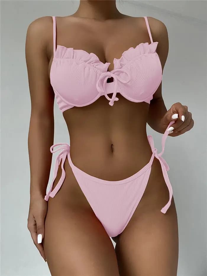 Nouveau Push Up Bikini à armatures maillot de bain