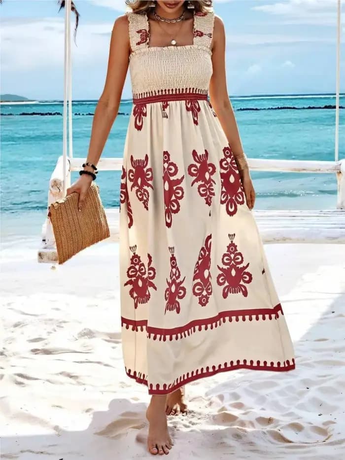 Robe de plage à bretelles sexy pour femmes