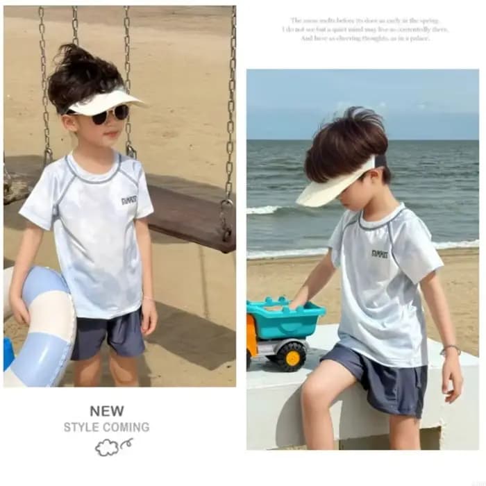 Ensemble shorts bain 2 pièces pour garçons