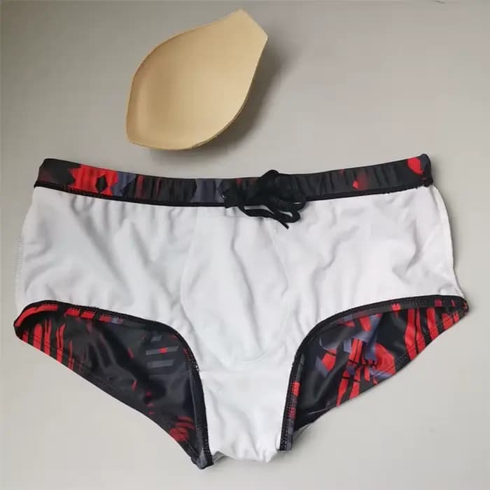 UXH marque hommes maillots de bain court avec push-up noir troncs Boxer hi-q Sexy