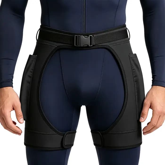 Short de bain unisexe ajustable à fermeture auto-agrippante, avec grandes poches zippées, pour plongée sous-marine, extensible