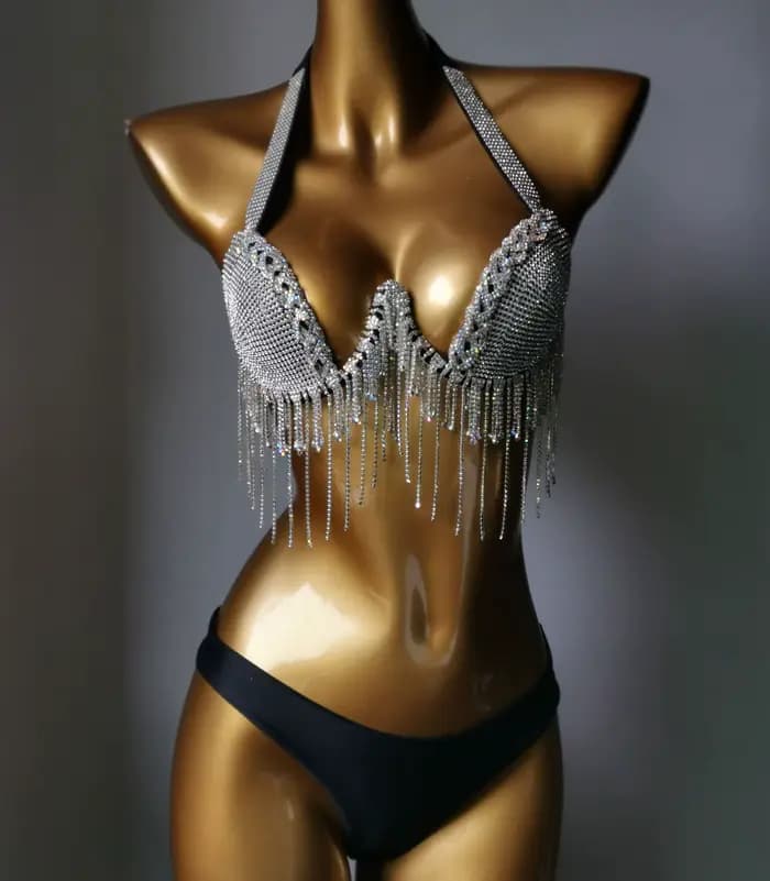 Bikini en cristal avec tige