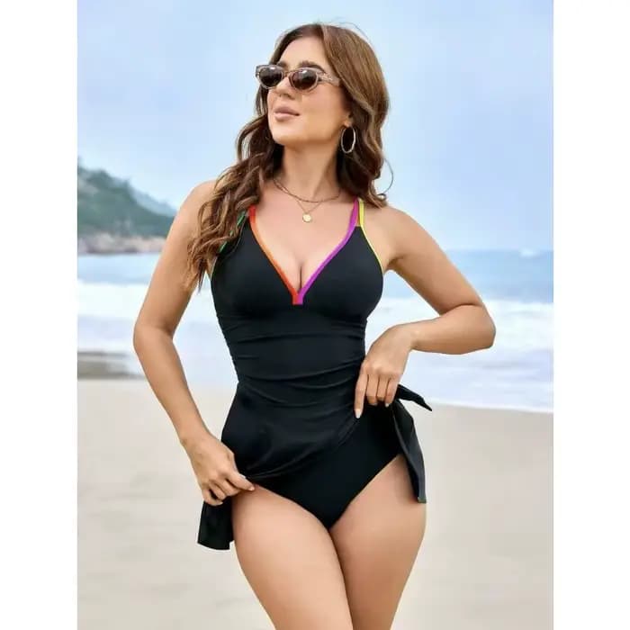 Maillot de bain une pièce européen et américain 2026, nouveau maillot de bain pour femme, coupe ajus