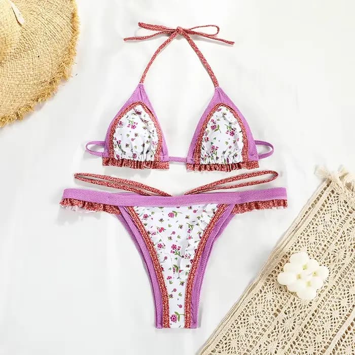2025 nouveau Bikini Sexy femmes imprimer ensemble