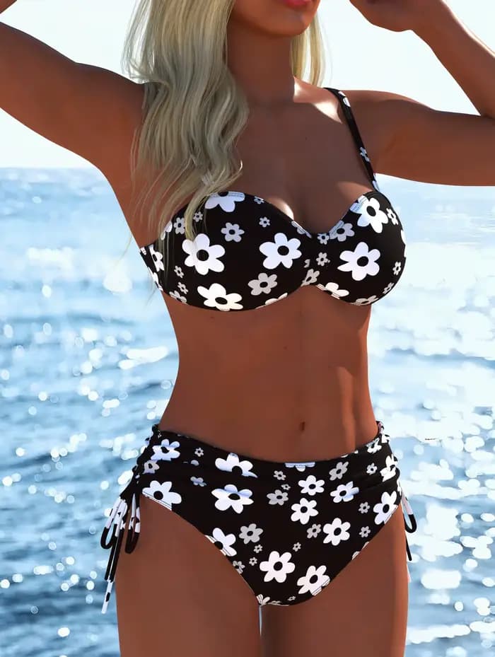 Maillots de bain pour femmes, tenues de plage, tenues de festival estival, vacances, voyage, sexy, luxe, moderne, ensemble deux pièces, bikinis