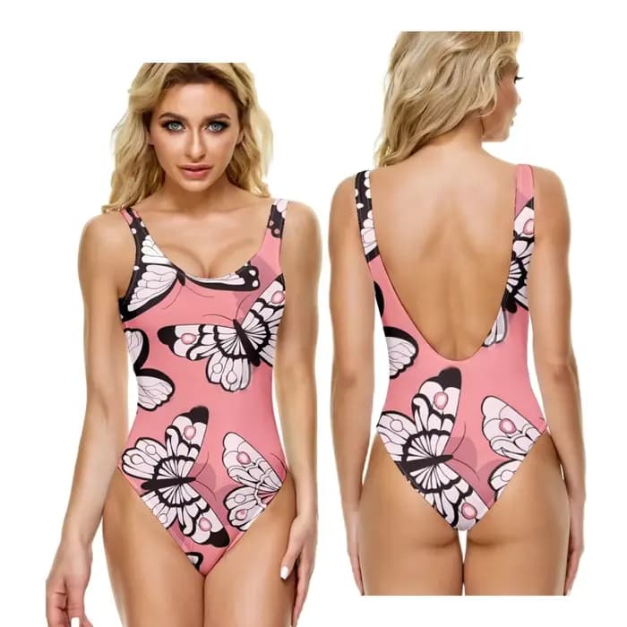 Maillot de bain une pièce, Sexy, aquarelle, imprimé papillon, décontracté, contrôle du ventre, tenda