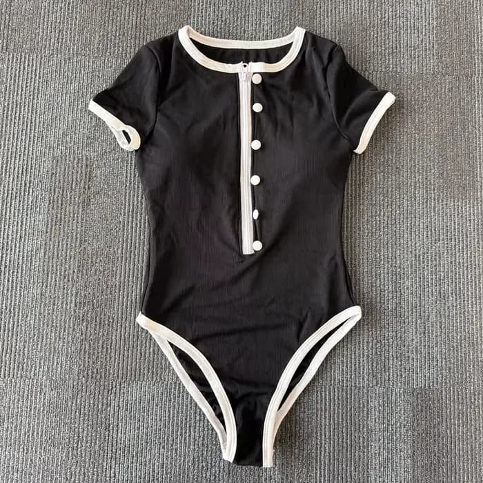 Bikini une pièce maillot de bain 2026 Vintage rétro maillots de bain femmes maillot de bain zippé maillot de bain maillots de bain Monokini femme maillot de bain