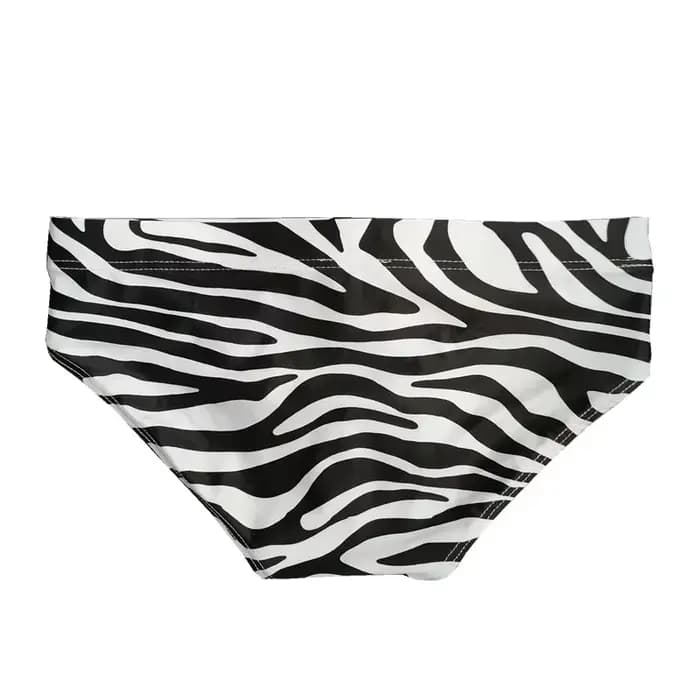 Maillot de bain sexy taille basse pour homme, bikini, slip de bain zèbre à séchage rapide, poudres de contour, string de proximité, short de plage trempé