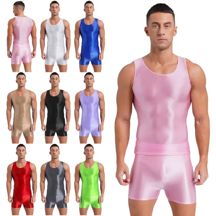 Maillot de bain brillant pour hommes