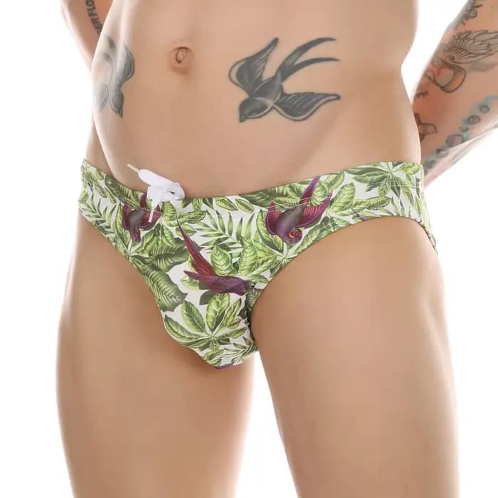 Slips de bain imprimés tendance pour hommes – Maillots de bain de plage européens respirants pour le surf et la plage