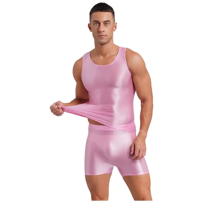 Maillot de bain brillant pour hommes