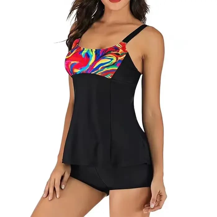 Maillot de bain deux pièces imprimé