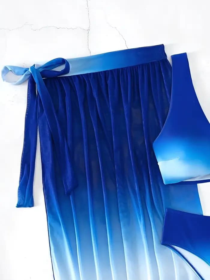 Ensemble de bikini ombré Vcay 3 pièces 2026 pour femmes