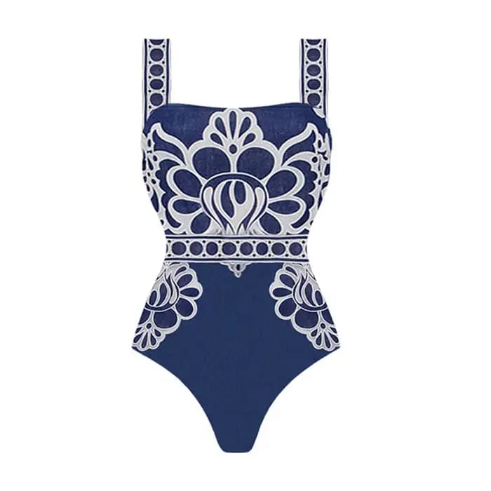 2025 imprimer une pièce maillots de bain de luxe pour femme Push Up plage sortie maillot de bain col