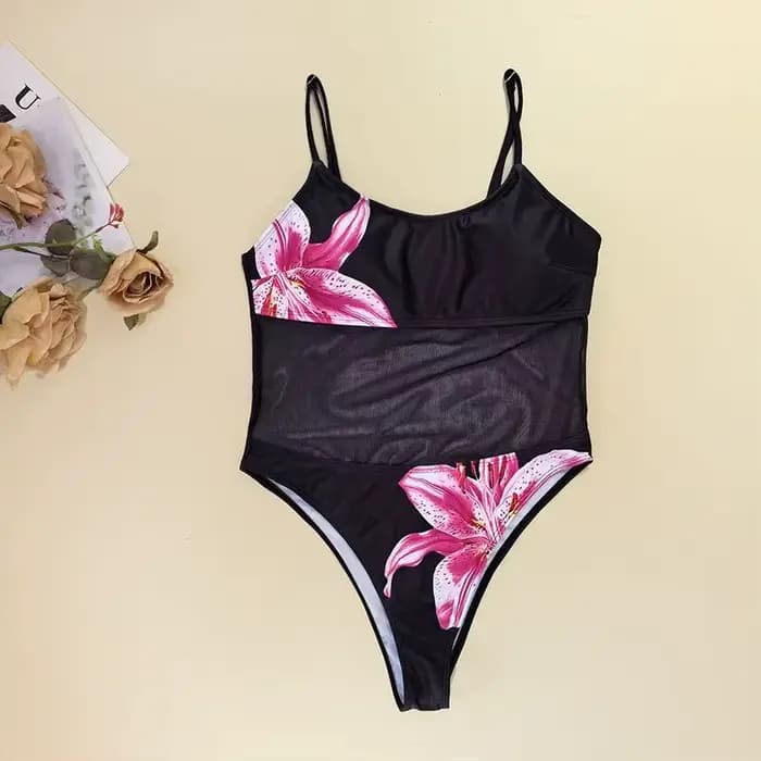 Maillots de bain une pièce sexy en maille pour femme