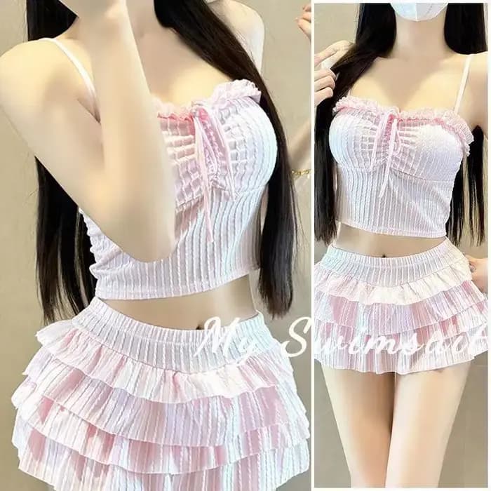 Maillot de bain rétro français à fleurs