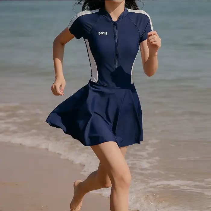 Maillot de bain modeste pour femme à manches courtes