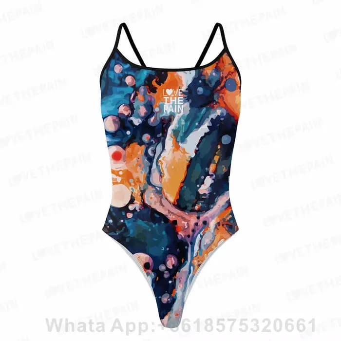 Maillot de bain une pièce, Sexy, Bikini, Triangle, sangle fine, fonction sport, entraînement, compétition, pour femmes