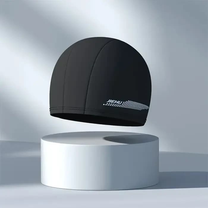 Bonnet de bain imperméable pour hommes et femmes, cheveux longs, Protection des oreilles, unisexe, élastique, chapeau de plongée, accessoires d'eau