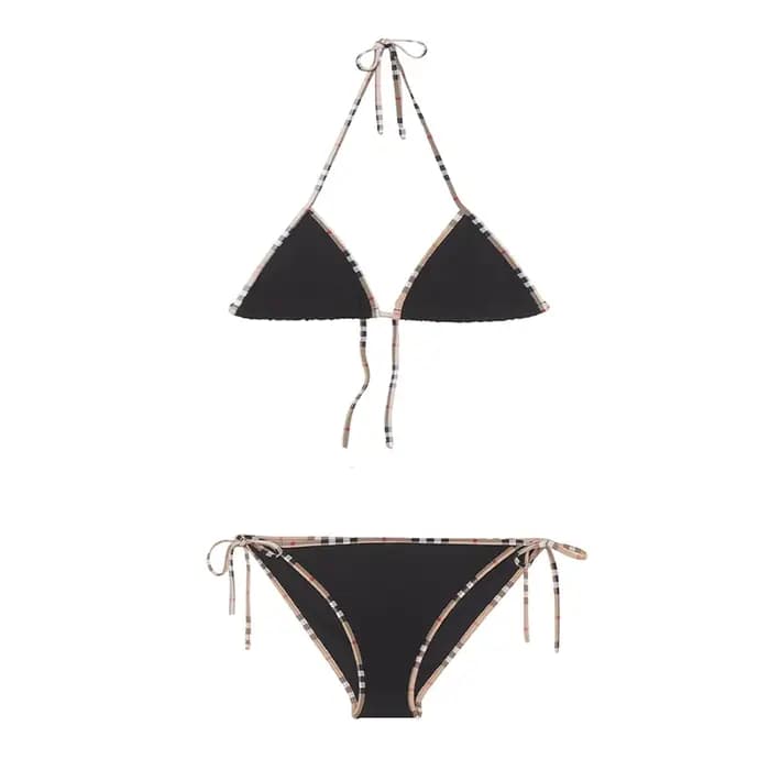 Maillot de bain deux pièces imprimé classique