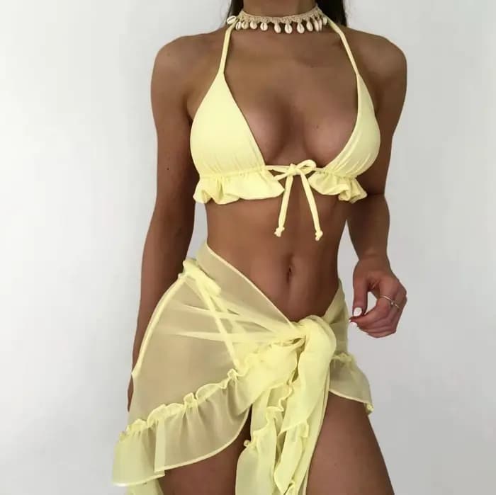 Maillot de bain à lacets pour femmes