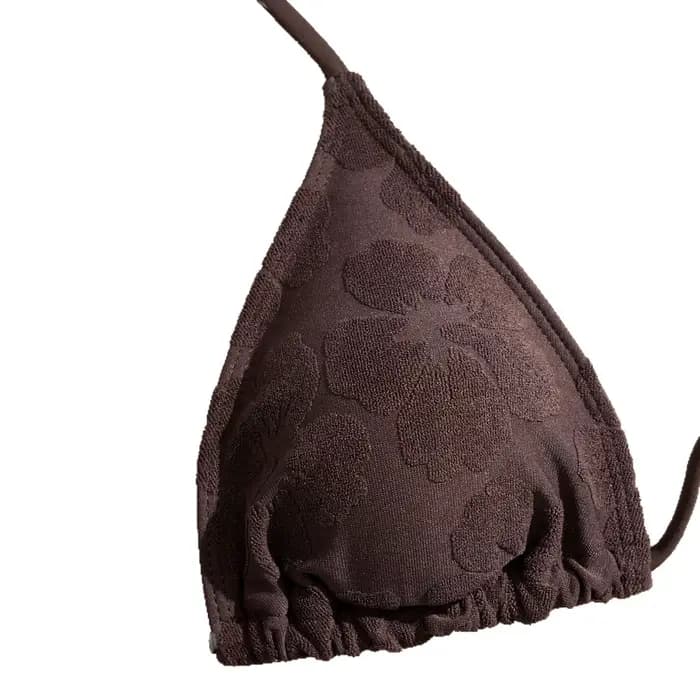Sexy Bikini ensemble femmes licou Push Up soutien-gorge jupe 3 pièces maillot de bain couvrir string maillots