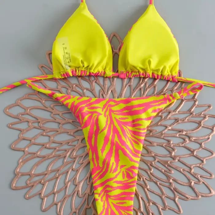 Maillot de bain bikini triangulaire sexy pour femme
