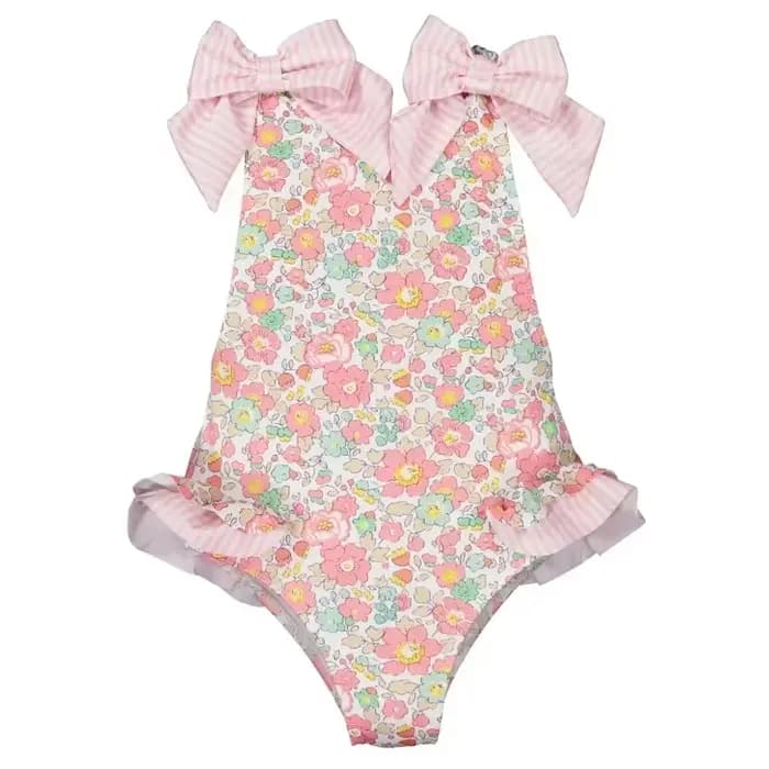 Maillot de bain une pièce pour filles, imprimé élingue, mignon, bikini de plage, 2-7 ans