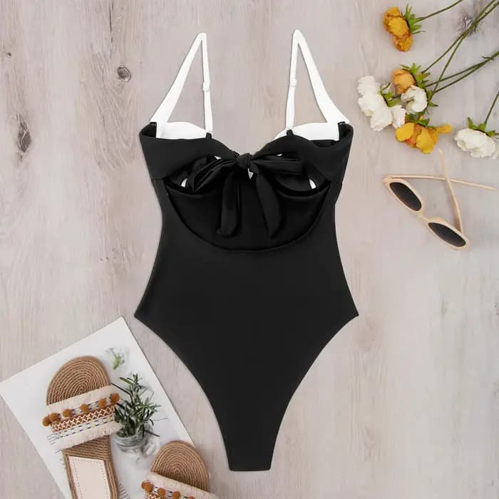 Maillot de bain une pièce à bretelles pour femmes
