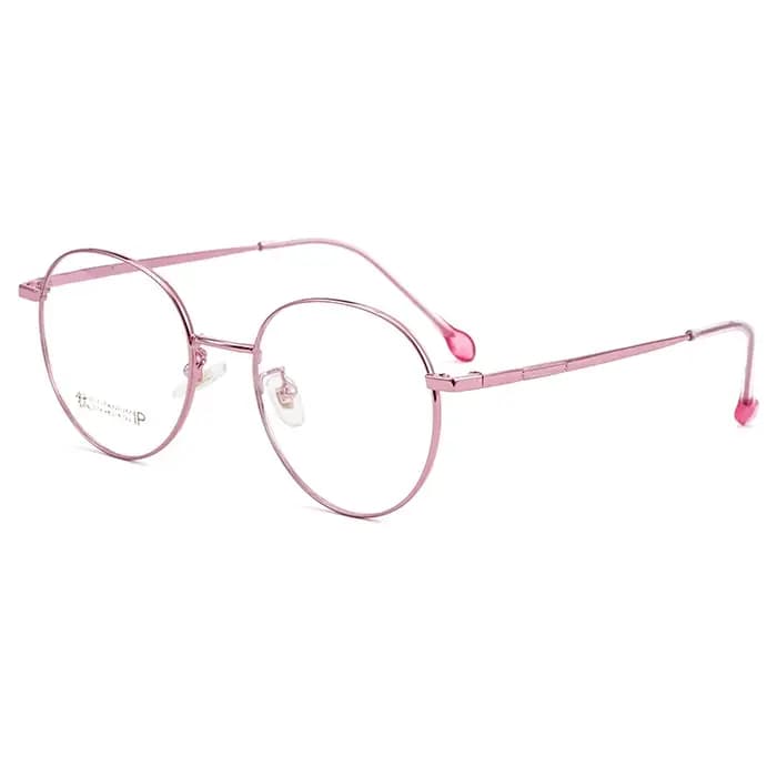 YIMARUILI Ultra léger pur titane lunettes cadre rétro rond décoratif optique Prescription