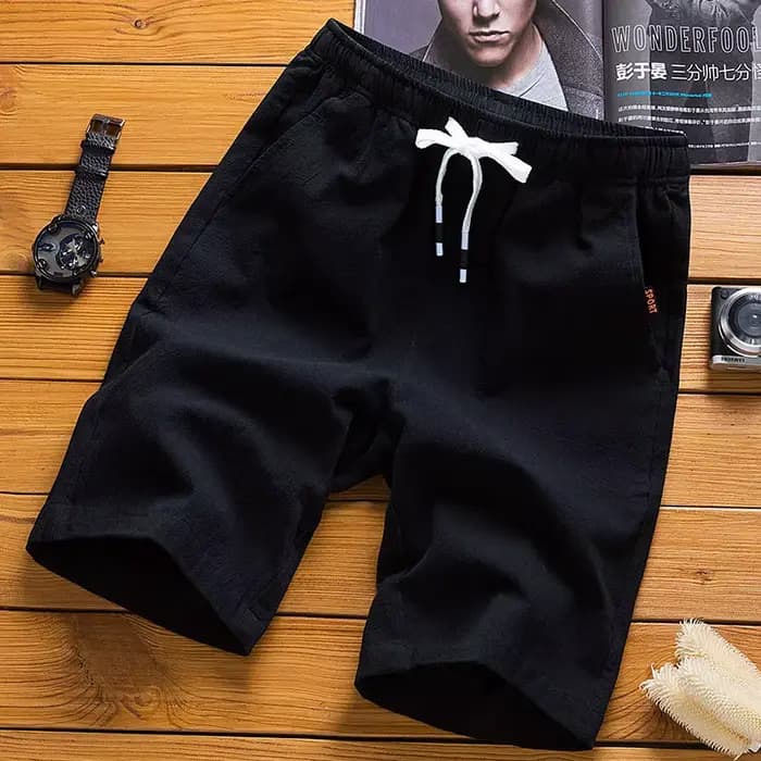 Short d'été décontracté pour hommes, grande taille, pantalon de plage, course à pied, Sport, pantalon court droit, survêtement fin, loisirs, ample