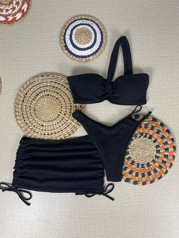 Maillot de bain sexy 3 pièces pour femmes