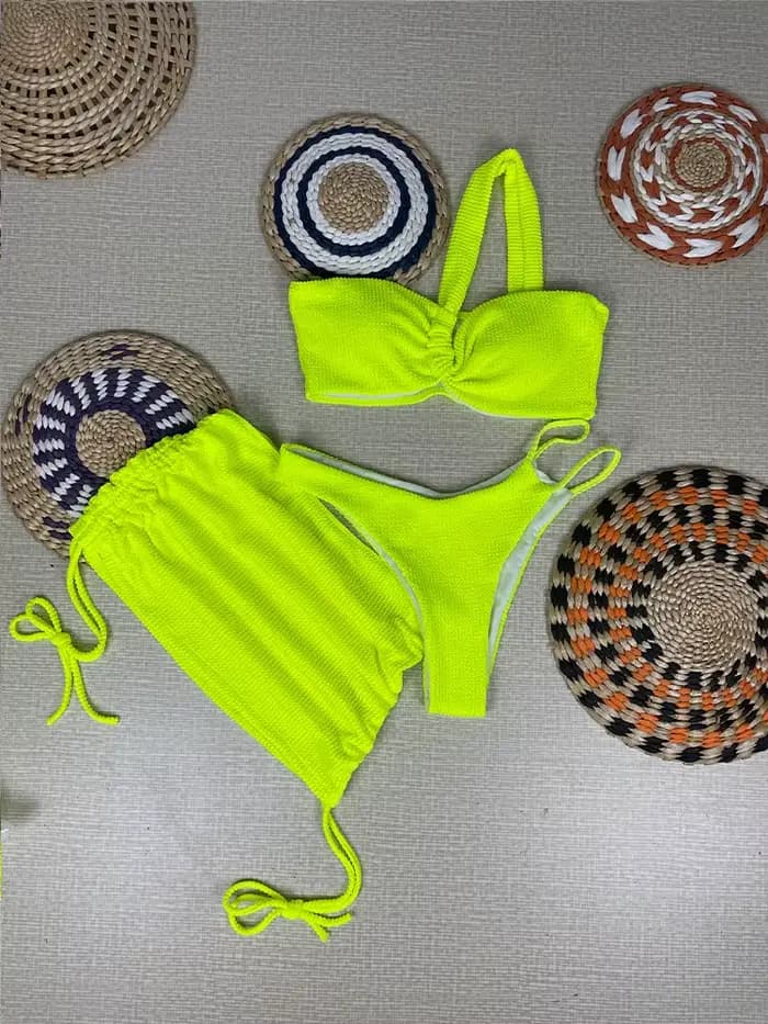 Maillot de bain sexy 3 pièces pour femmes