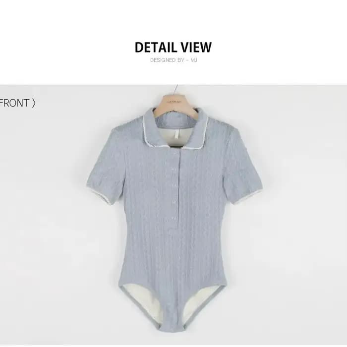 Maillot de bain une pièce style Miu pour femme, manches courtes, coupe conservatrice, haut de gamme, amincissant, idéal pour les sources chaudes