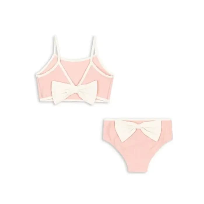 Maillots de bain pour filles, maillot de bain une pièce avec nœud rouge au dos, ensemble de bikini mignon pour filles, maillots de bain de plage pour enfants, maillots de bain pour bébés