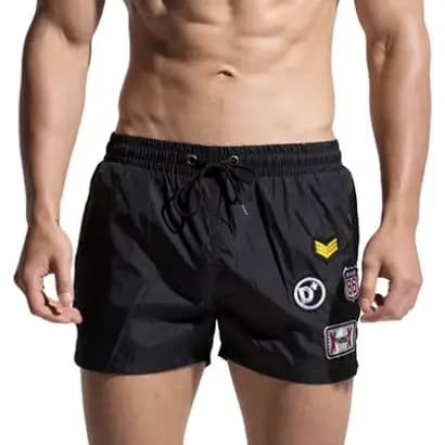 Desmiit – maillot de bain en Nylon brodé pour homme, Short de plage, culotte courte Sexy
