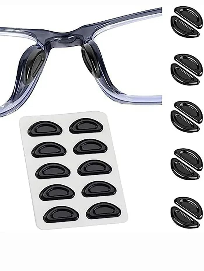 5 paires de coussinets de nez antidérapants pour lunettes