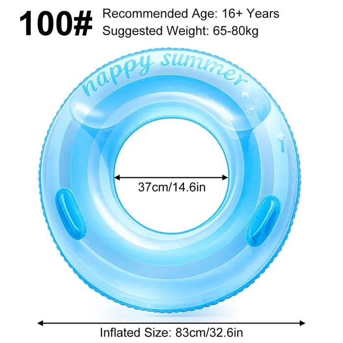 Flotteurs gonflables pour piscine et lac - Bouées rayées, tubes de piscine, anneaux de natation, flotteurs pour décorations de fête à la plage et à la piscine