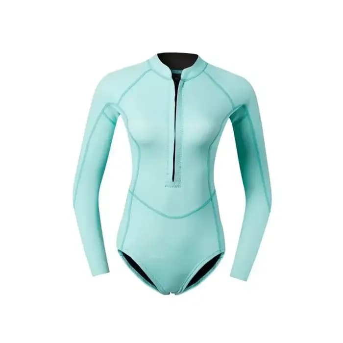 Combinaison de plongée pour femme, 2 mm, néoprène, équipement de plongée, rose, manches longues, bikini, maillot de bain, surf, plongée avec tuba